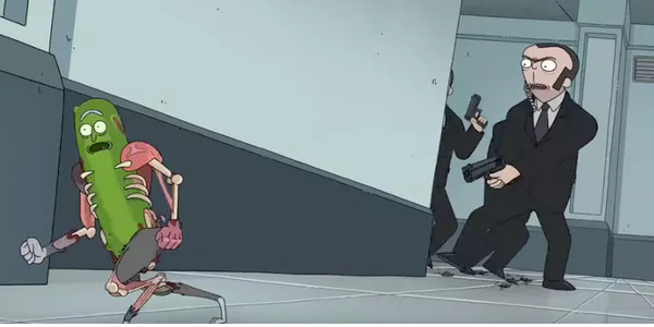 Pickle Rick, On The Run!