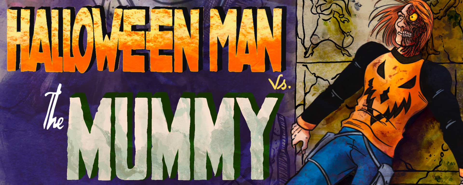 Halloween Man Vs. The Mummy Header