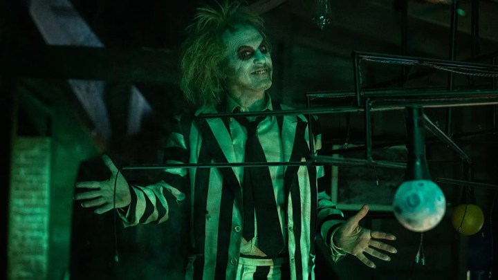 Michael Keaton in Bettlejuice Beetlejuice