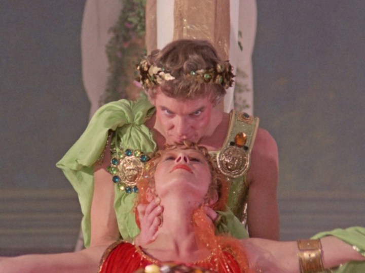 Malcolm McDowell and Helen Miiren in Caligula