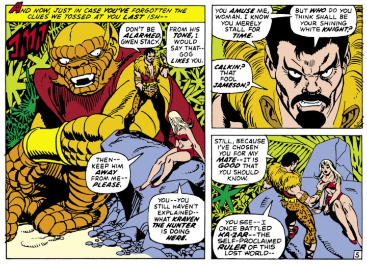 Amazing Spider-Man 104 Gwen Stacy and Kraven the Hunter