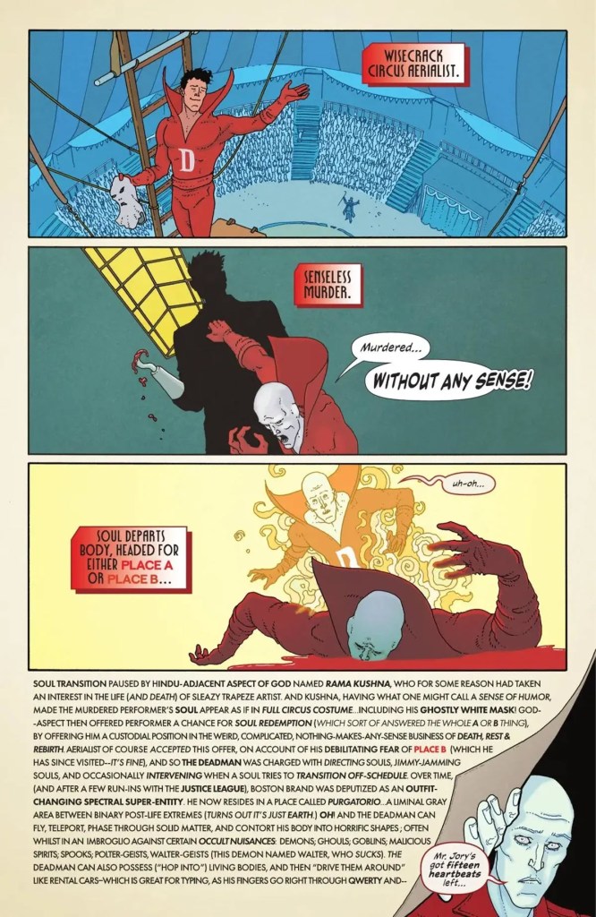 The Deadman #1 Page 1 Origin Story