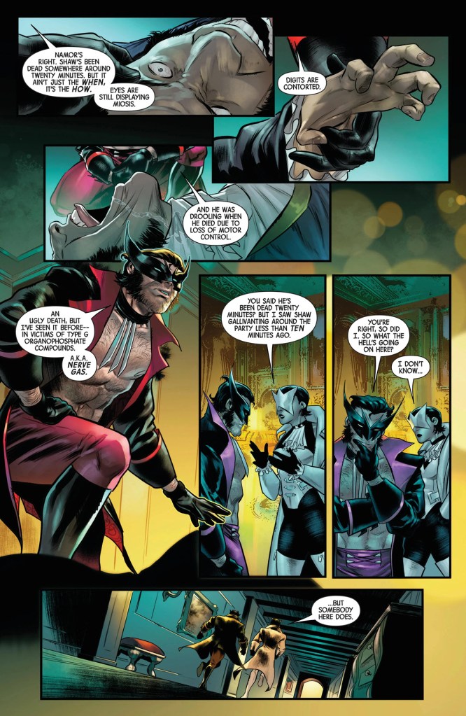 Wolverine and Jubilee figure out who done it in X-Men Hellfire Murder