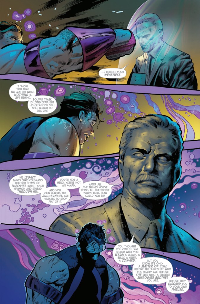 X-Men 34 - Statue speaks to Juggernaut