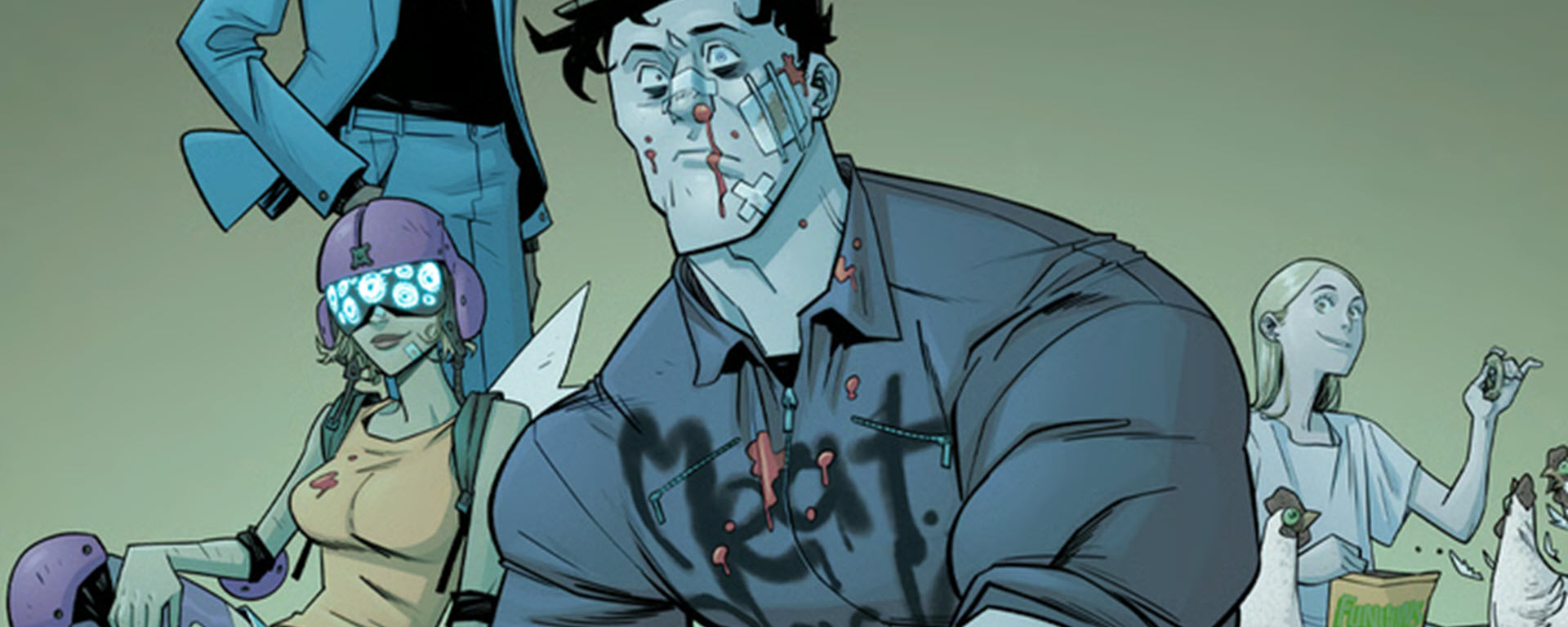I Love Apocalyptic Zombie Misfits Header